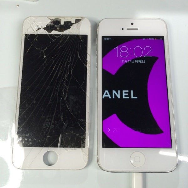 iPhone5液晶画面交換